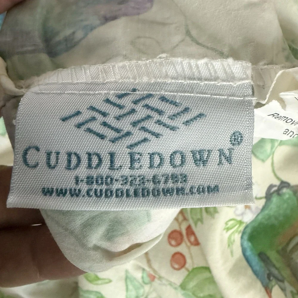 Cuddledown Hummingbird Duvet Cover King Keely Garden‎ EUC Floral RETIRED Birds